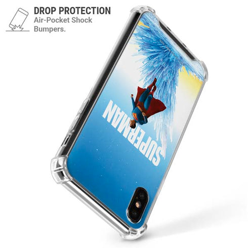 Superman 2025 Fortress of Solitude Classic Rise iPhone XS Max Clear Case